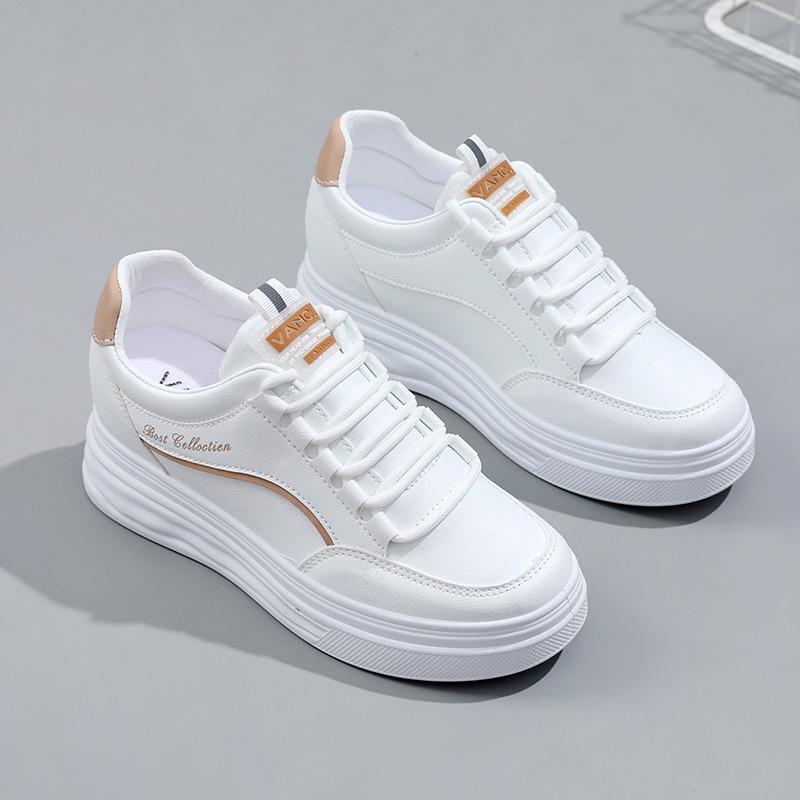 1752 Damen Weiße Sommer-Sneakers, Vielseitiger Dicksohlen-Hot-Style 2022 mit Mesh-Design zur Innenhöherlegung