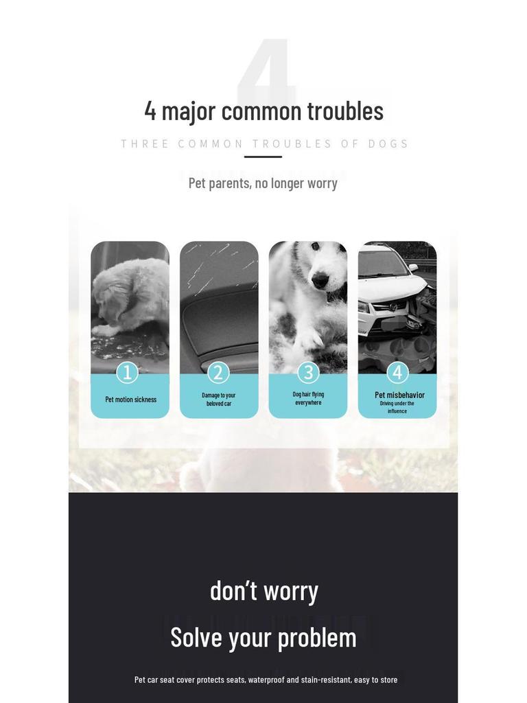 Scratch-Proof Waterproof Car Pet Mat for Dogs
