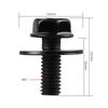 20x Car Screws Body Bolts M6 -1.0 x 16mm long. 10mm hex. 17mm Washer Metal Universal For Auto Truck Retainer Fastener Rivet Bolt