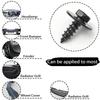 Car Bumper Fender Fastener Clip Hex Head Self Tapping Screws Universal Car Fender Splash Seal Guards Rivet Clip Screws Fasteners
