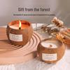 Coconut Shell Aromatherapy Candle with Essential Oil Incense Burner and Plant Wax Scented Candle Gift Set