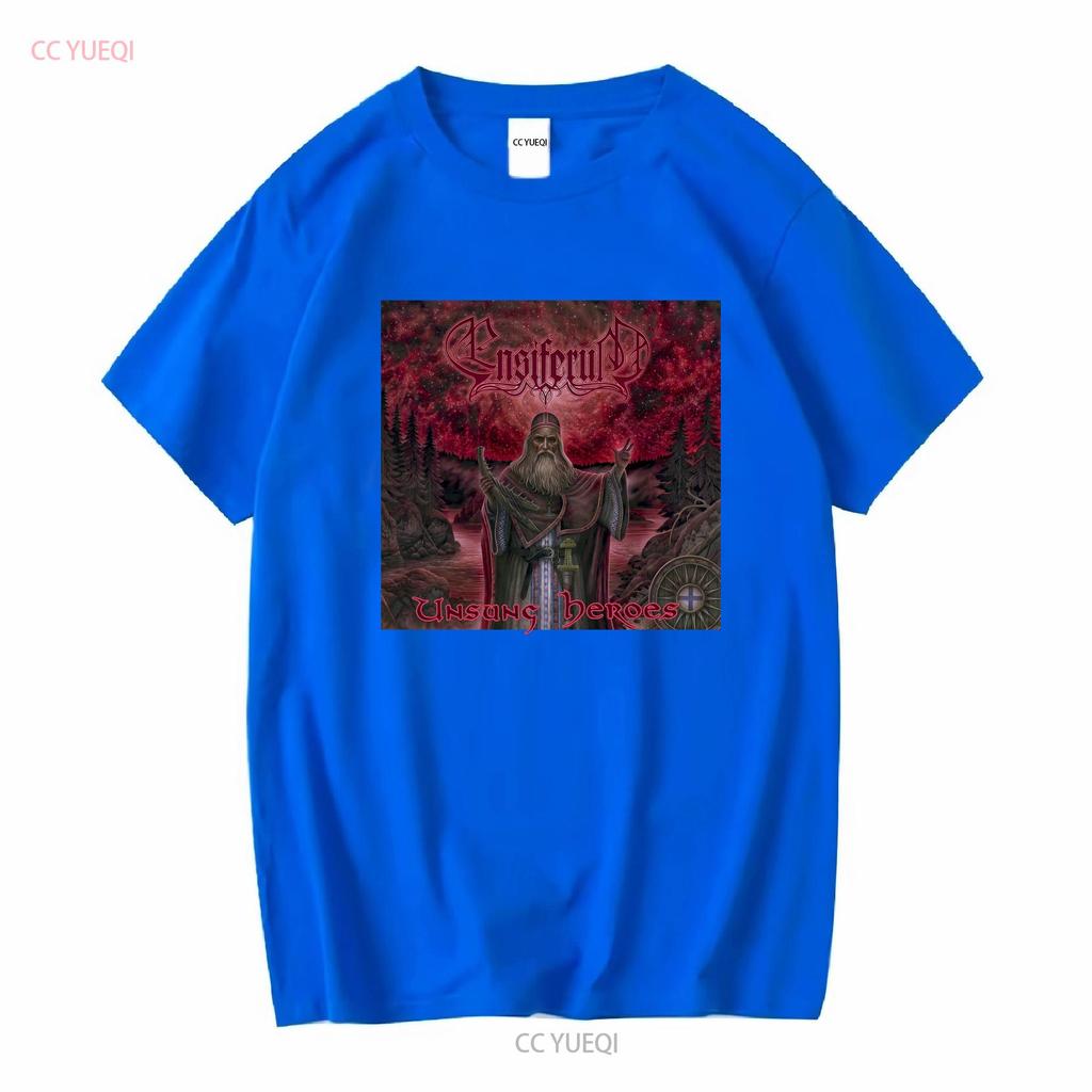 ENSIFERUM Unsung Heroes T Shirt XL Falkenbach Moonsorrow Primordial Empyrium long or short sleeves vintage Washed Versatile