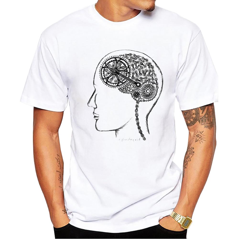 

TEEHUB Винтажные Горные Велосипеды Смешные Черепа Велоспорт Футболки Мужские Футболки Скелет Едет на Велосипеде Принт Футболка с Коротким Рукавом Спортивные Топы 4XL