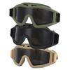 Military Standard Goggles Ergonomic Polycarbonate Lens with 2 Extra Lenses (3 Colors) Adjustable Buckles Comfor