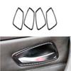 Soft Carbon Fiber Car Inner Door Handle Bowl Cover For BMW 3 E90 05 06 07 08 09