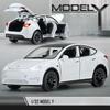 VKYA1 1/32 Tesla Cybertruck Modell 3 Modell S Modell X Modell Y Spielzeugauto Diecast Metall Off Road Sammlung Rückzieher Sound Licht Geschenk Junge
