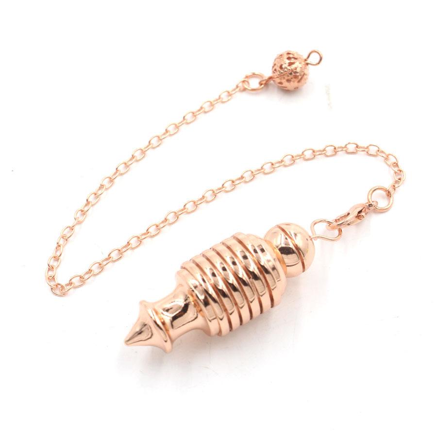 Silver Color Open Copper Pendulum for Dowsing Reiki Isis Metal Pendulum Dowser Question Answer Divination Spiritual Pendulo X229
