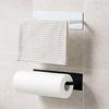 Adhesive Wall-Mounted Carbon Steel Paper Towel Holder for Bathroom