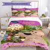 Plim Plim Personalized Text Bed Linens Design for Living Rooms Soft Bedding Home Decor Best for Christmas