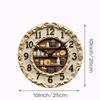 Wood Dessert Theme Wall Clock Silent Sweep Movement Silent Wooden Wall Clock  Living Room Decor