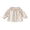 DAVE & BELLA Girls' Floral Cotton Doll Shirt