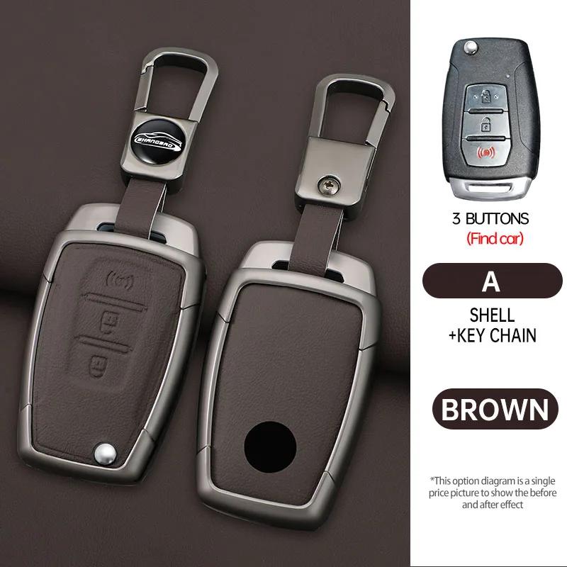 Custodia Cover Guscio Portachiavi Auto Pieghevole in Lega alla Moda Per Ssangyong Kyron 2 Sanka Actyon Korando Tivoli Protezione Portachiavi Accessori