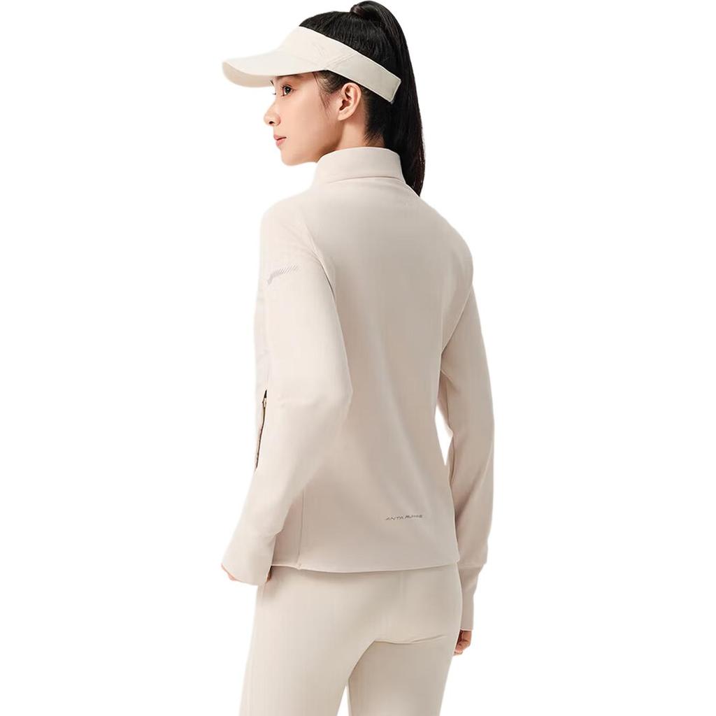 Anta Simple Casual Versatile Solid Color Stand Collar Slim Fit Warm Cotton Jacket Women outerwear 162545602-1