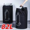 82L Empty Bottle Storage Basket With Aluminum Handle Folding Wastewater Bottle Collector Bag Large Capacity Garbage Bin