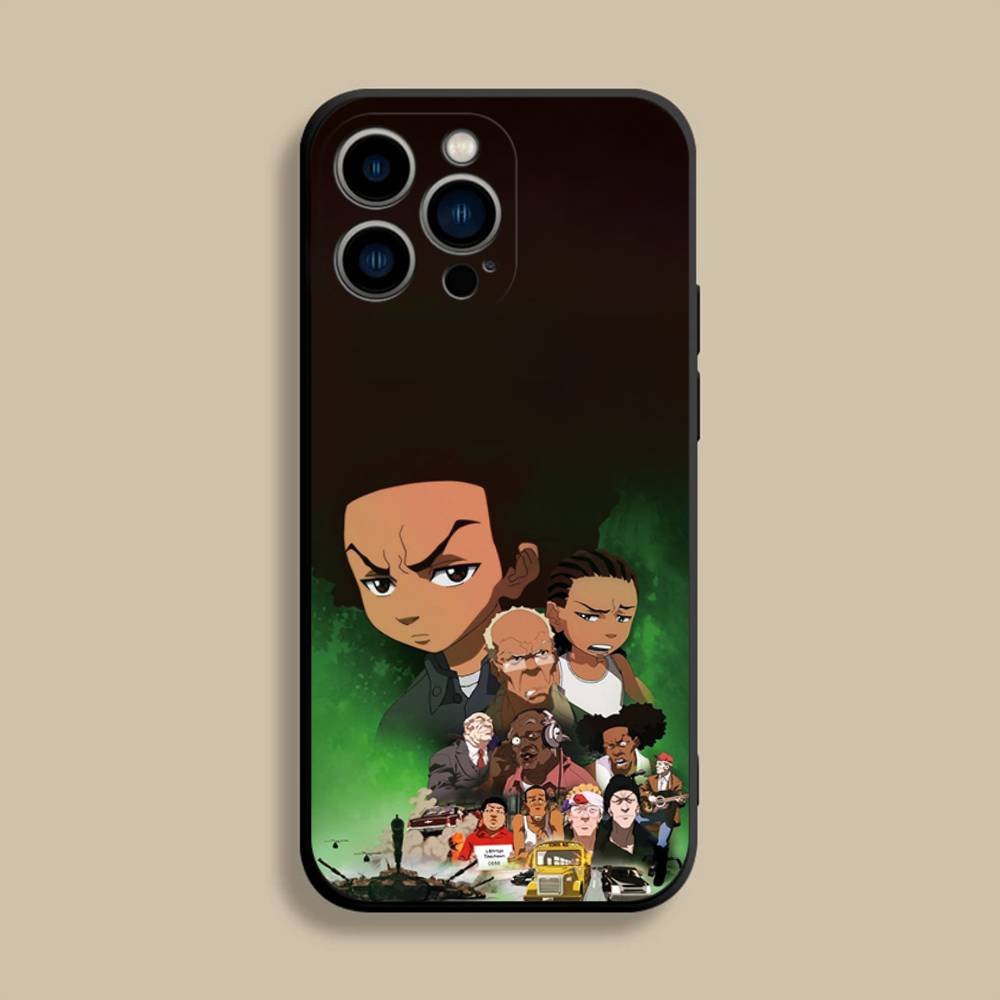 Cool The B-Boondocks Phone Case For iPhone 17,16,15,14,13,12,Pro,Max,Plus,E,SE4,Air,Mini Black Soft Cover