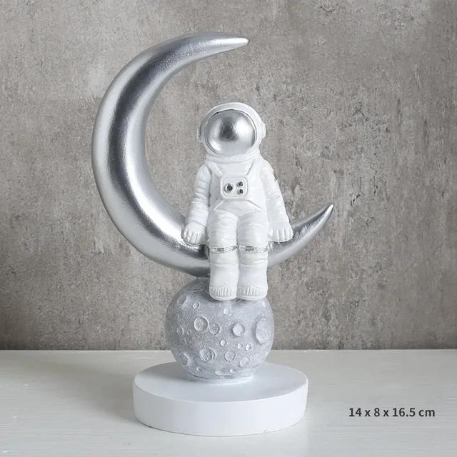 Modern Astronaut Miniatures Figurine, Resin Craft, Home Garden Fashion, Tabletop Furnishing, Articles, Wedding Decor