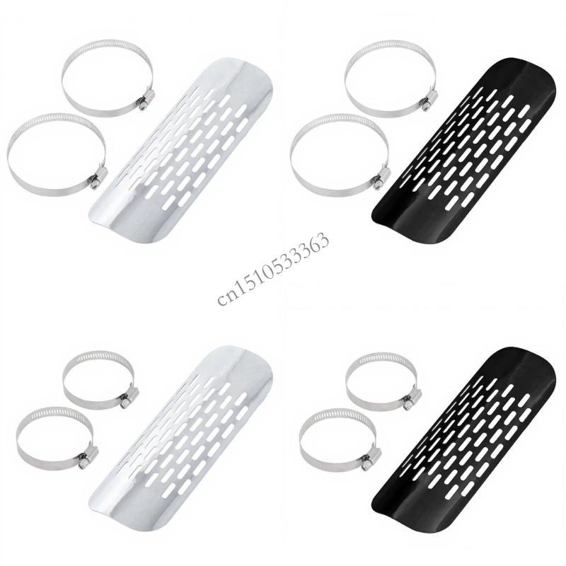 Motorcycle Exhaust Pipe Protectors Heat Cover Guards Antiscalding Cover For Most Motorcycle Model 090E