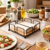 Square Design Napkin Holder Nordic Style Flat Napkin Dispenser Paper Napkin Organizer  Home Kitchen
