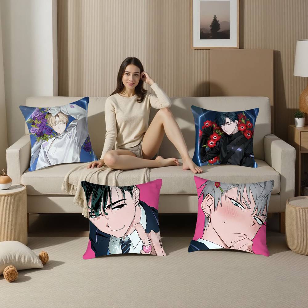 Anime A-Alien S-Stage Ivan Pillow Case Sofa Living Room Bedroom Double-Sided Printing Square Cushion Nap Time Pillow Case