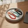 Dopamine Four-Strand Braided Short Phone Lanyard, Color-Blocked Cable-Knit Wrist Strap With Spacer, Phone Strap