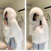 Frauen Mode Winter Falsche Pelzmantel Koreanischen Stil Baumwolle Gepolsterte Kleidung Verdickte Mäntel