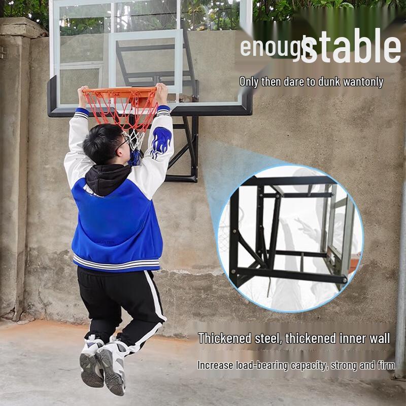 WEZHO Wall-Mounted Basketball Hoop