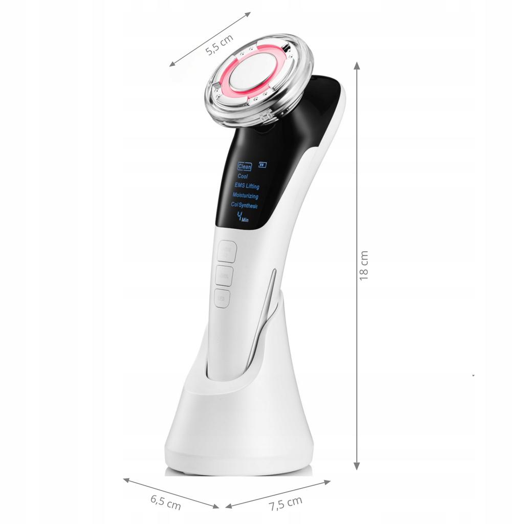 Face Massager Ems Ultrasound Photon Cryotherapy Mesotherapy 7In1 Riborn