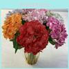 72 Petal Realistic Soft Touch Artificial Hydrangea Flowers Wedding Home Decor
