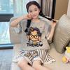 2026 New Summer Girls' Ultra-Thin Modal Pajamas Set: Short Sleeve Airy Comfort Suit for Medium and Large Kids