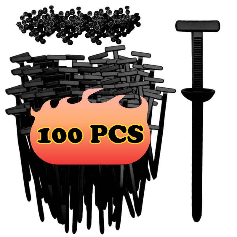 Universelle Auto-Nylon-Kabelbinder-Schnallen Hochbelastbare Selbstverriegelnde Kabelbinder-Halter mit Stiftknopf-Befestigungen Auto UV-beständige Kabelbinder