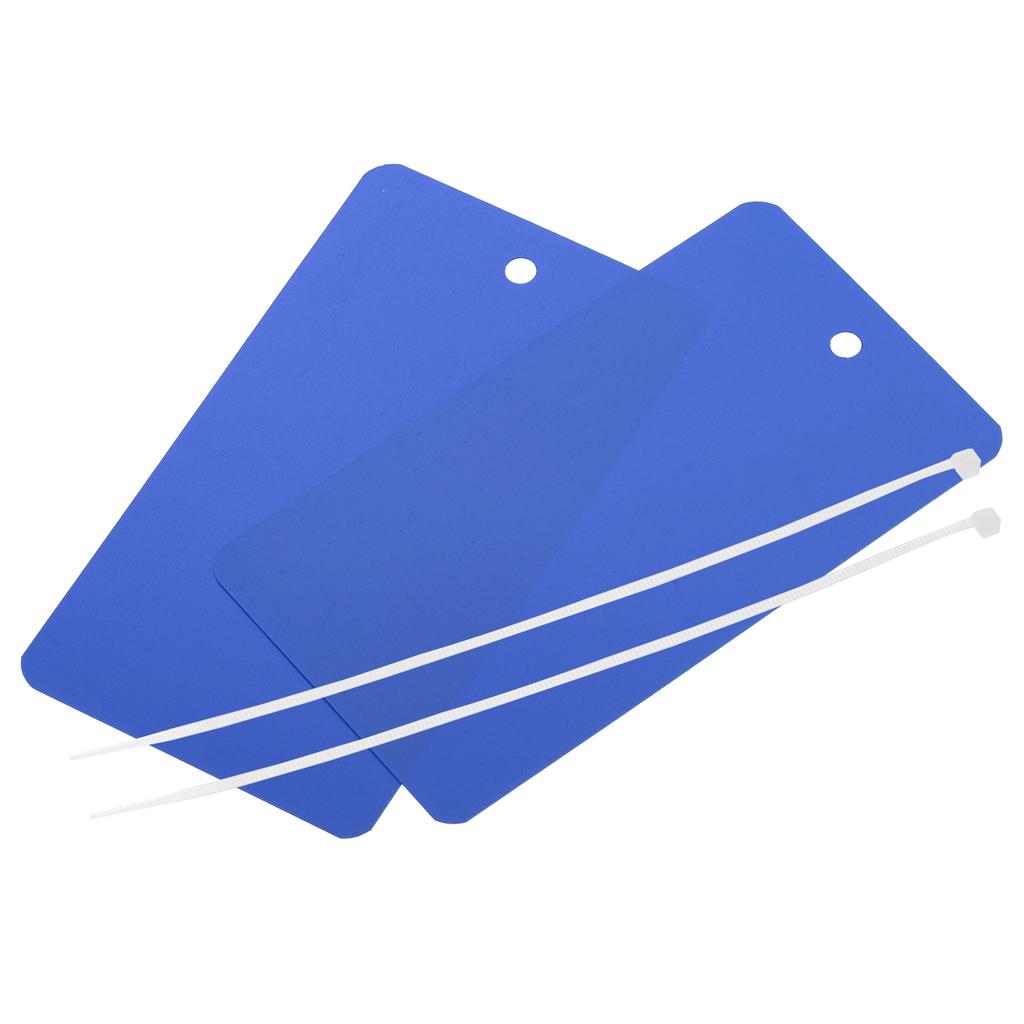 50pcs 3.2x5 Inch Waterproof Wires Plastic Shipping Tags for Product Identification Tags Valve Marking Outdoor Tagging