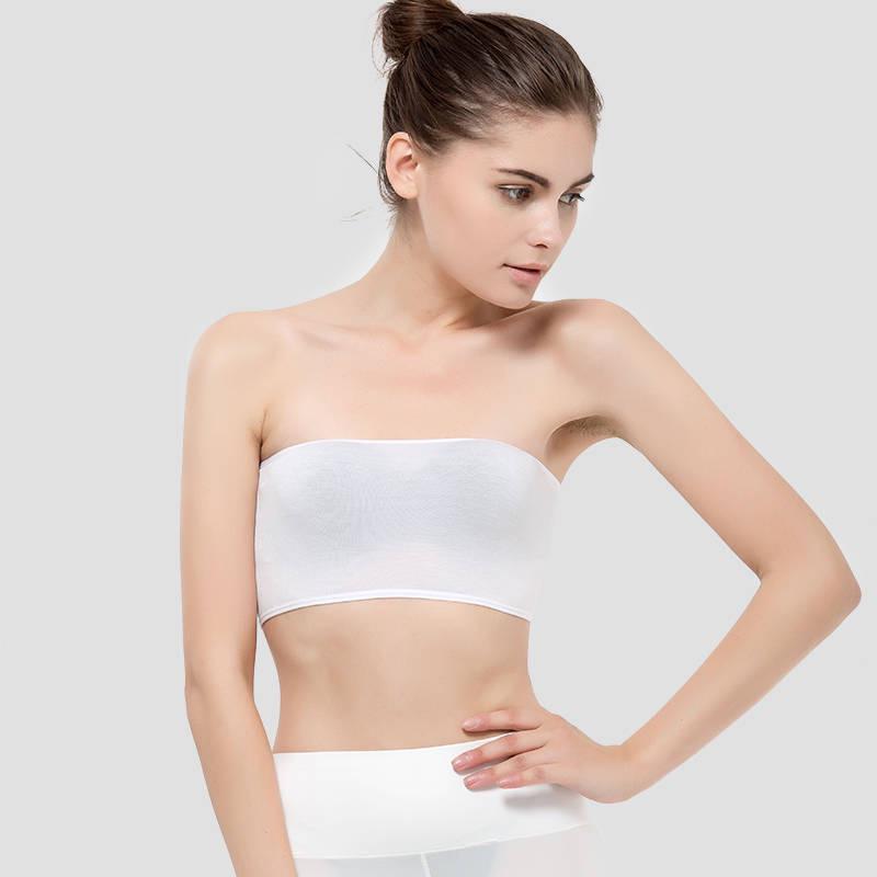 LangSha Women s Seamless Strapless Bandeau Top