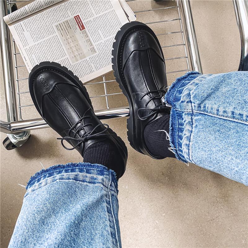 Fashion Men's Derby Shoes Fashion designer style Wedding Party Outdoor leisure business Black walking formal Thick soled men's shoes