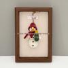Doni Gule Handmade Wool Felt Snowman Pendant Ornament & Keychain