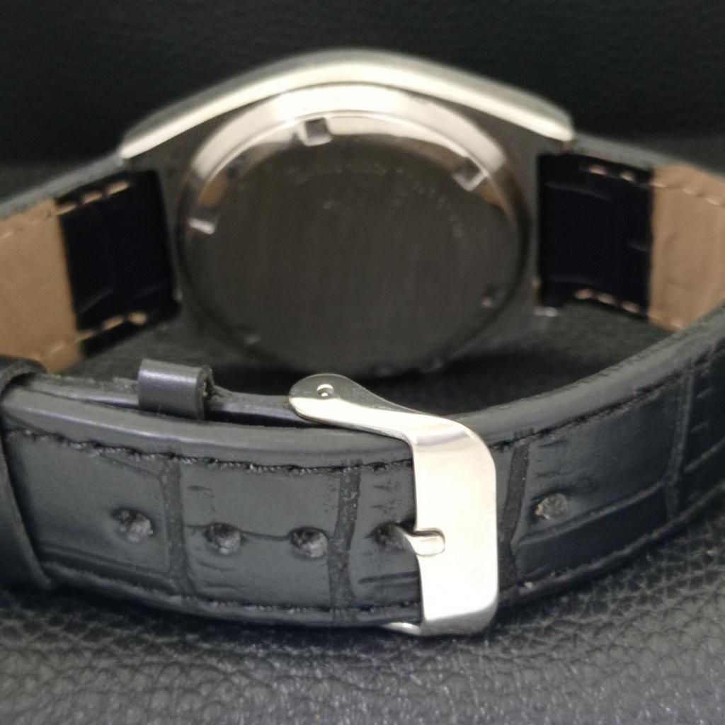 SEIKO 5 AUTOMATIC JAPAN MENS 7009A VINTAGE ARABIC BLACK DIAL WATCH a701215-5 R206a-a701215