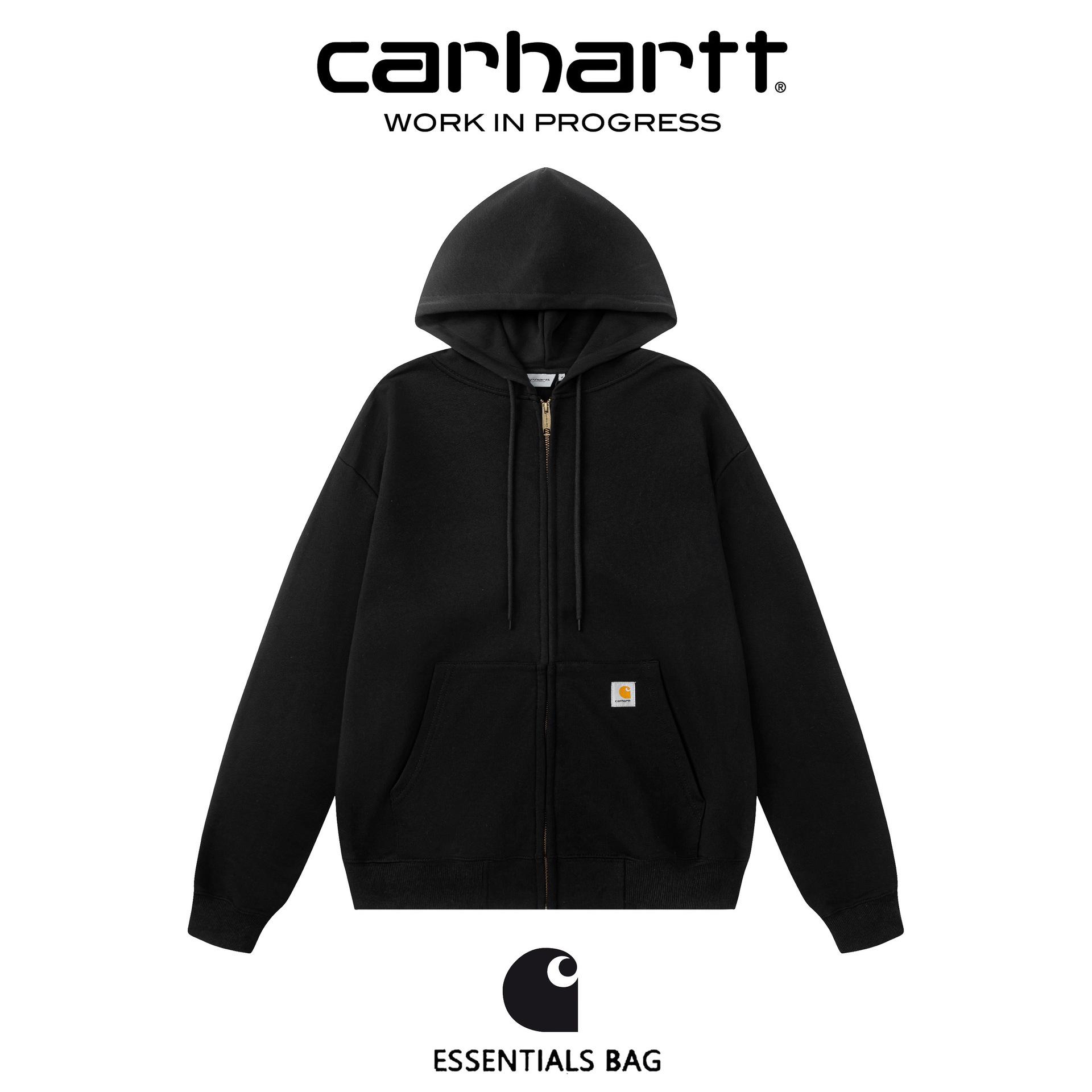 Cross American Classic Unisex Square Logo Terry Hoodie – Men s & Women s Spring/Autumn Loose Fit Small