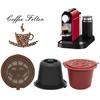 1/3Pcs Reusable Refillable for Nespresso Coffee Capsule With 1PC Plastic Spoon Filter Pod For Original Line Filters