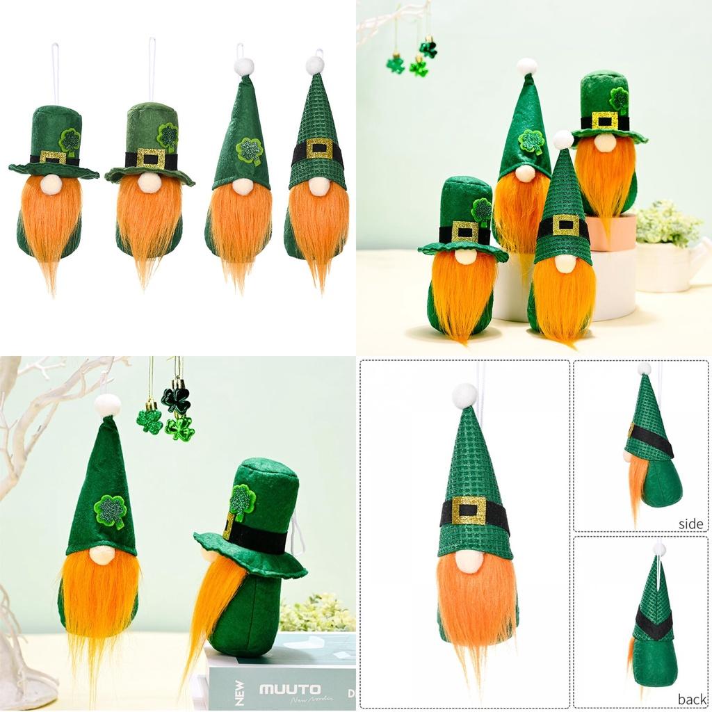 Celebrate St. Patrick's Day With Gnomes Plush Toy Shamrock Faceless Gonk