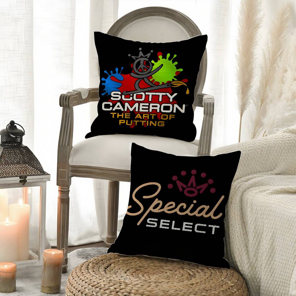 Luxury S-SCOTTY C-CAMERONS Pillow Case Short Plush Double-sided Printing Home Machine Washable In Winter Cushion Cover