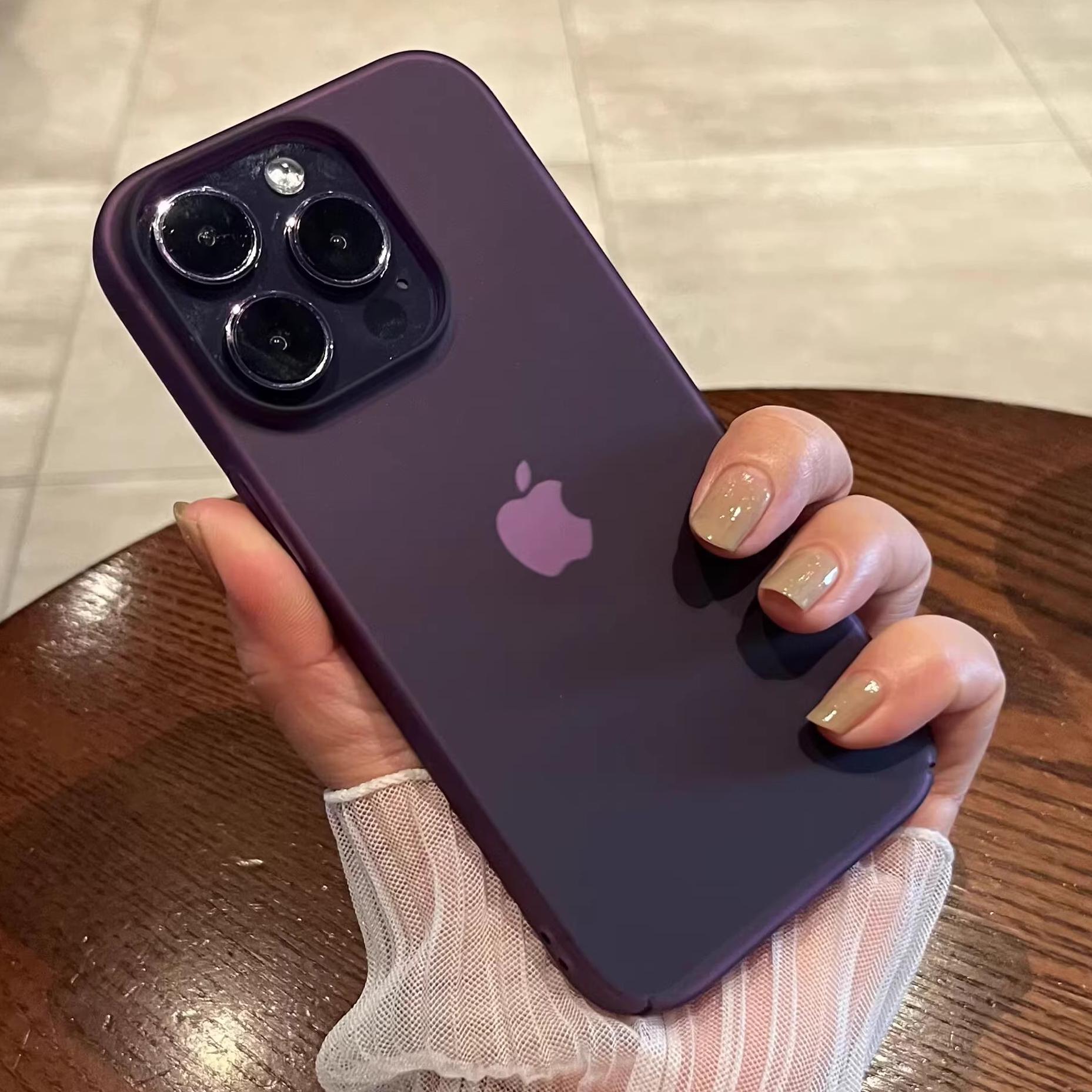 

Ультратонкий матовый твердый ПК полупрозрачный прозрачный чехол для телефона для iPhone 16 15 14 Plus 13 12 11 Pro Max противоударный тонкий шелковистый чехол для кожи For iPhone 13 Pro