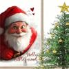 Simulated Santa Claus Window Sticker Double-Sided Visual Merry Christmas Christmas Glass Window Sticker Self-Adhesive
