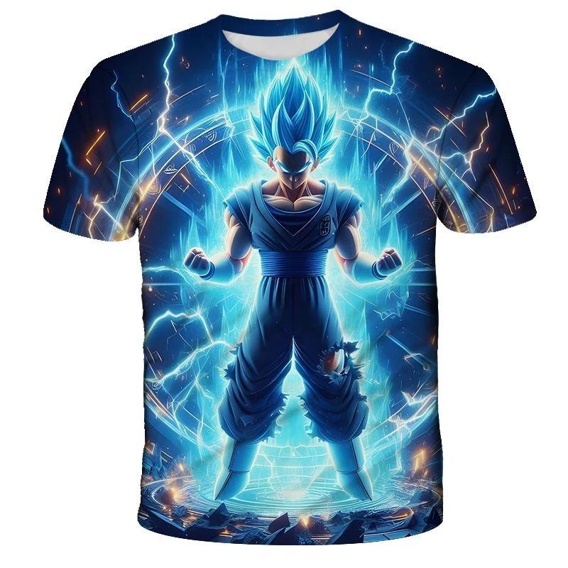 2026 Anime Dragon Ball Son Goku 3D Print Kids T Shirt Summer Fashion Casual T-shirt Boy Girl Unisex Children's Clothing T Shirt