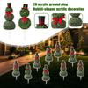 Snowman Shape Acrylic Ground Plug, Suitable For Christmas Porch Decoration Outdoor And Indoor