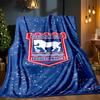 FC Ipswich Crest Blanket Lightweight Ideal Bedding Blanket Perfect for Travel, Camping, Living Rooms, Offices, Sofas, Fan Christmas Gift