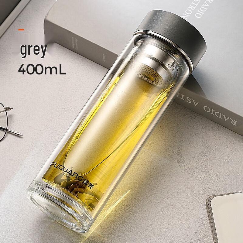 FUGUANG Double-Layer Heat-Resistant Glass Mug