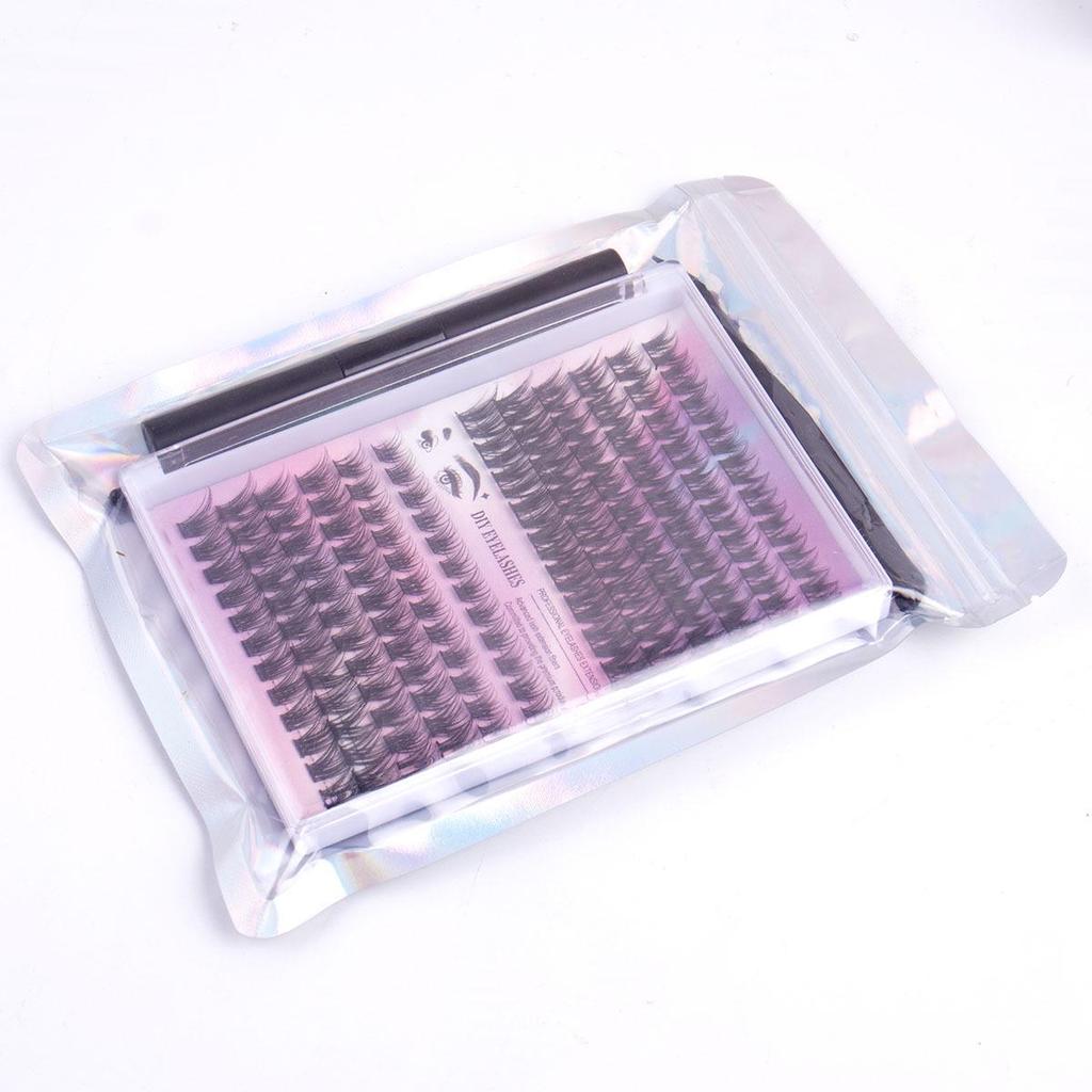 Segmentierter Fischschwanz Weizenähre Faul DIY Große Kapazität Hitzeschmelz Stiel Falsche Wimpern