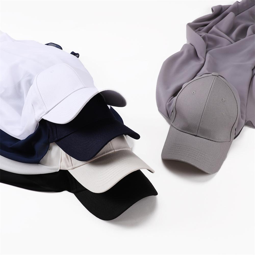 Women's Solid Color Hijab Scarf & Cotton Baseball Cap 2-Piece Set Chiffon Headscarf with Adjustable Cap Fashionable Hijab Combo