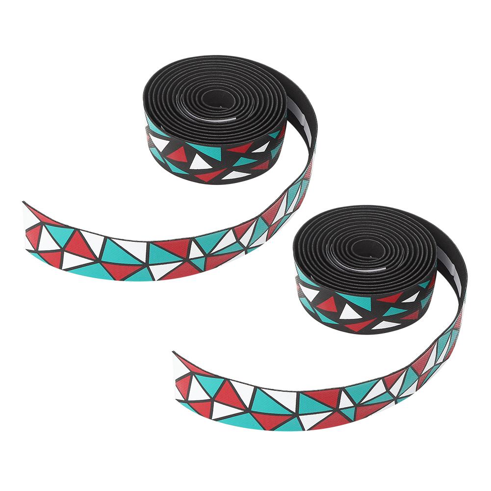 Bike Handlebar Skid Resistance Handle Bar Tapes Road Bicycle Bend Handlebar Damping Wrap Fixing Strapsgreen red white