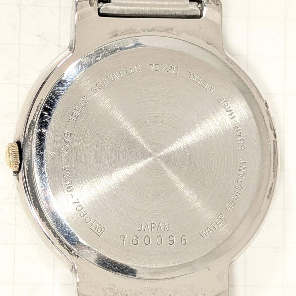 SEIKO ALBA Battery Working Men's Watch, Replaced, Condition, U-20