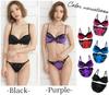 Chica Hurra Black B75 Bra and Panty Sexy Satin and Solid Satin Fits Small Includes Bust Coverage and Bust Sexy Bra and Panty Set Women's Set, Lace,
